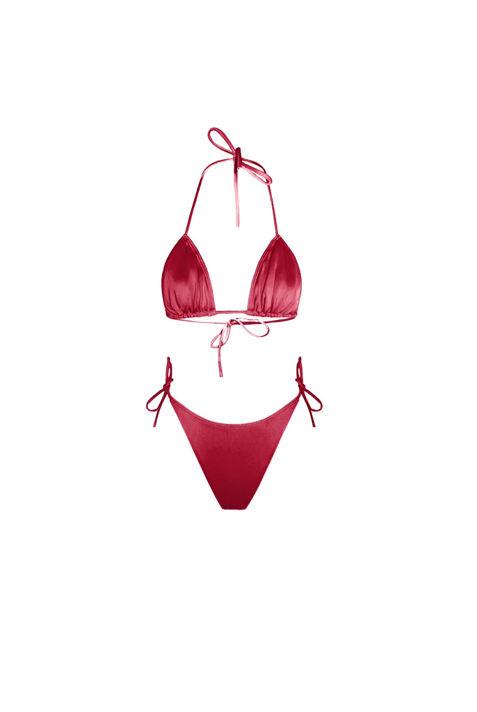 Fine Wine Thong Bikini Set