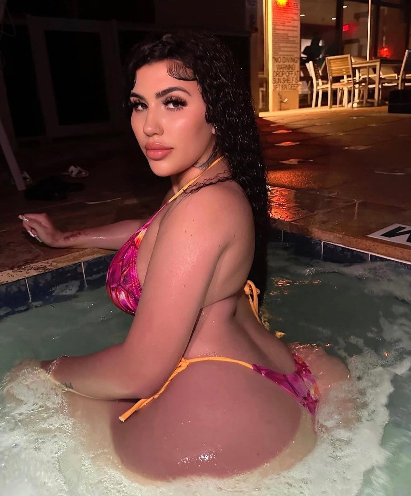 Yellow Mermaid Thong Set