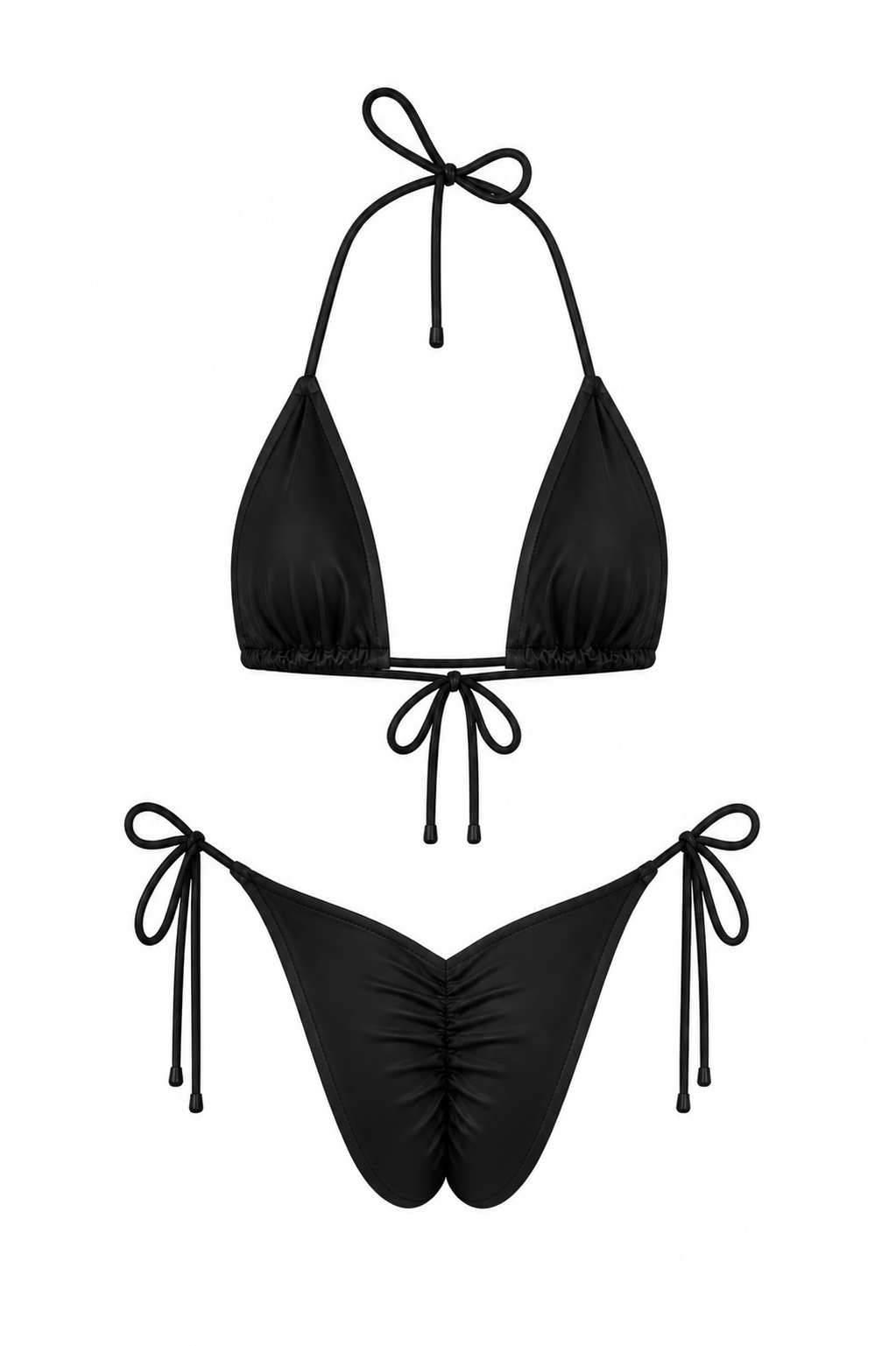 Black Scrunched Set