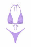 Lavender High Cut Thong Set