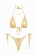 Gold Thong Set