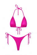 Fuchsia Thong Set